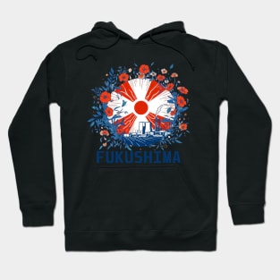 Floral Fukushima Nuclear Disaster Symbol Hoodie